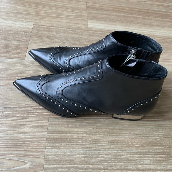 Barbara Bui Paris 10M(40) pointed toe studded boot - Picture 4 of 10